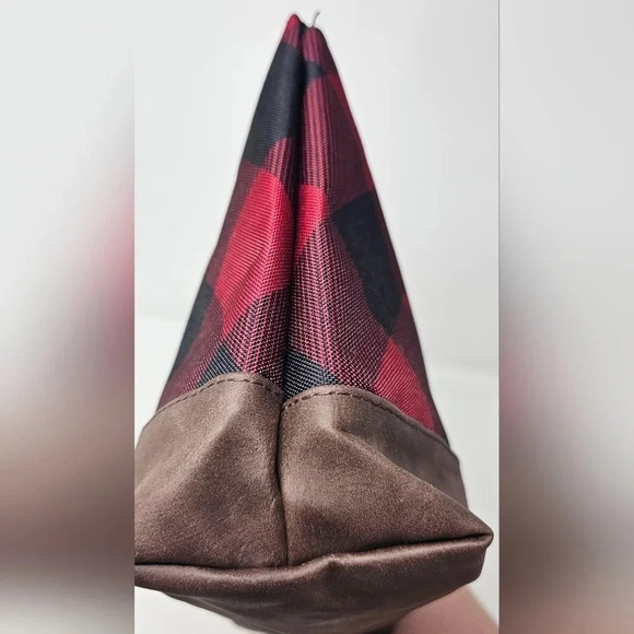 Maurices Red & Black Buffalo Plaid Toiletry Cosmetic Case-NWOT - Picture 5 of 13